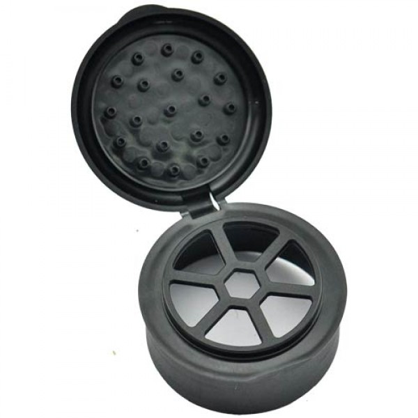 Flip-Top Lid (black) for Glass Spice Shaker